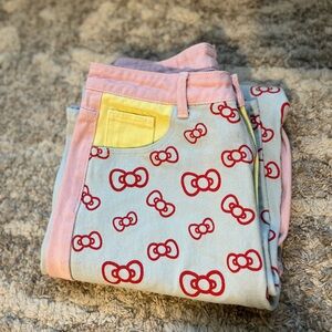 SHEIN  & Hello Kitty Women's Multi Jeans